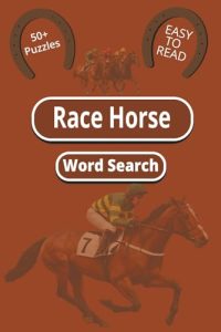 Horse Racing Word Search Book puzzle book for racing fans